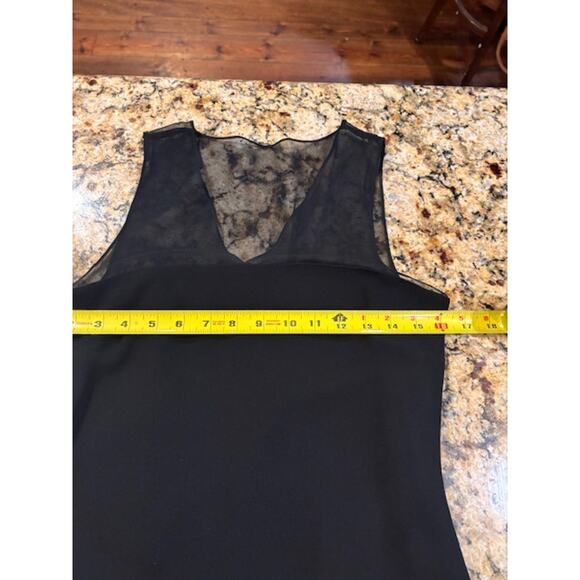 Ralph Lauren Cocktail Dress Wedding Guest Formal Midi Black 100% Silk Size 4 - Picture 8 of 10